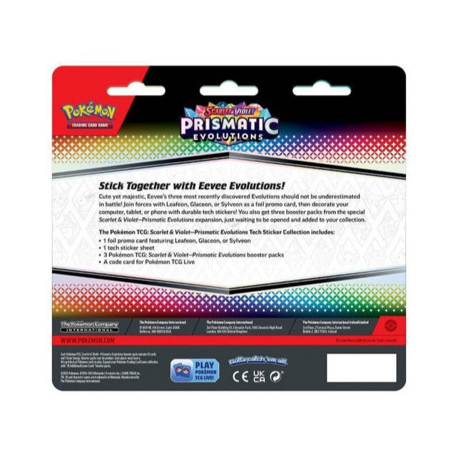 Prismatic Evolutions Tech Sticker Collection