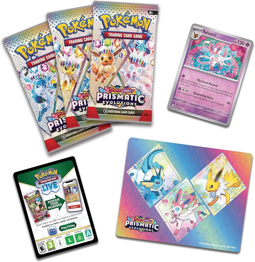 Prismatic Evolutions Tech Sticker Collection