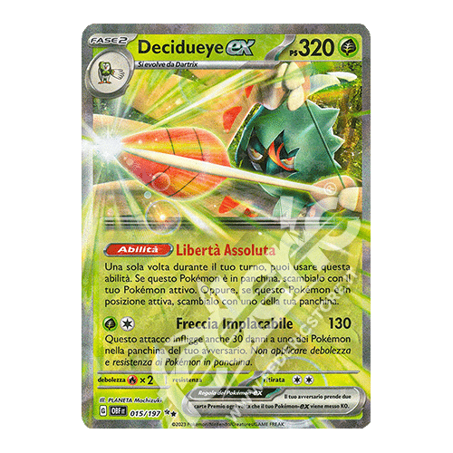 Obsidian Flames-Decidueye EX(015/197)