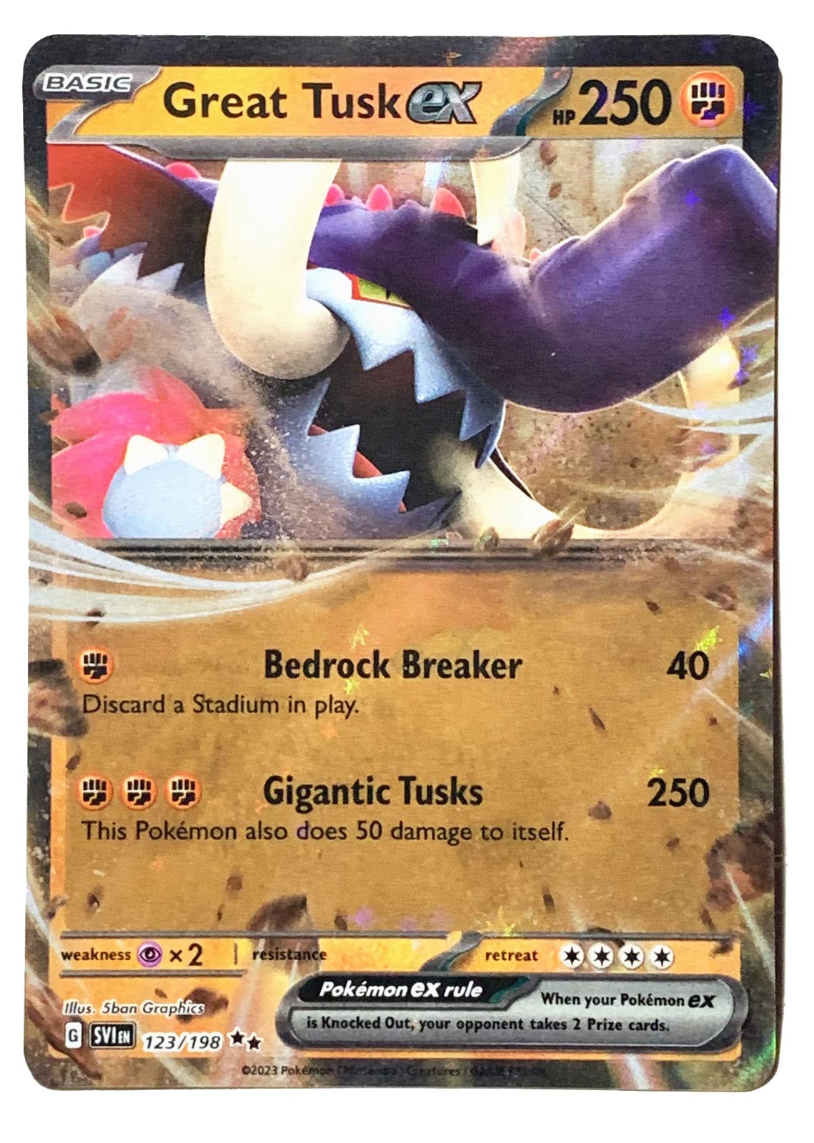 Scarlet & Violet- Great Tusk EX(123/198)
