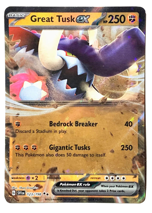 Scarlet & Violet- Great Tusk EX(123/198)